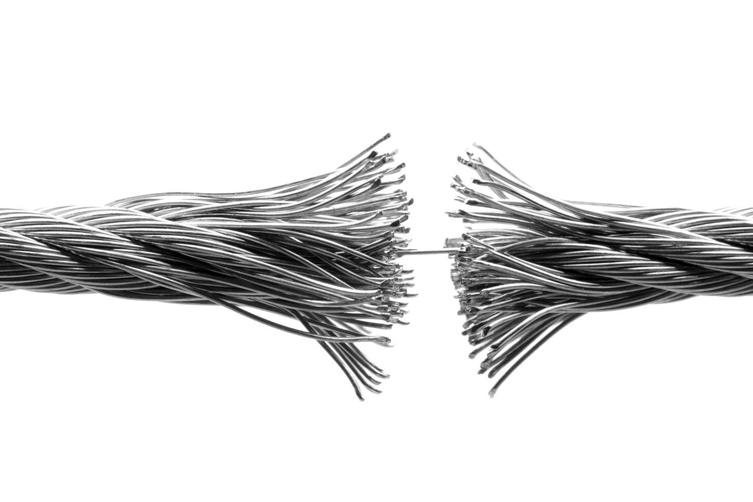 Disrupting wire rope isolated