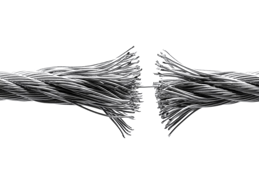 Disrupting wire rope isolated