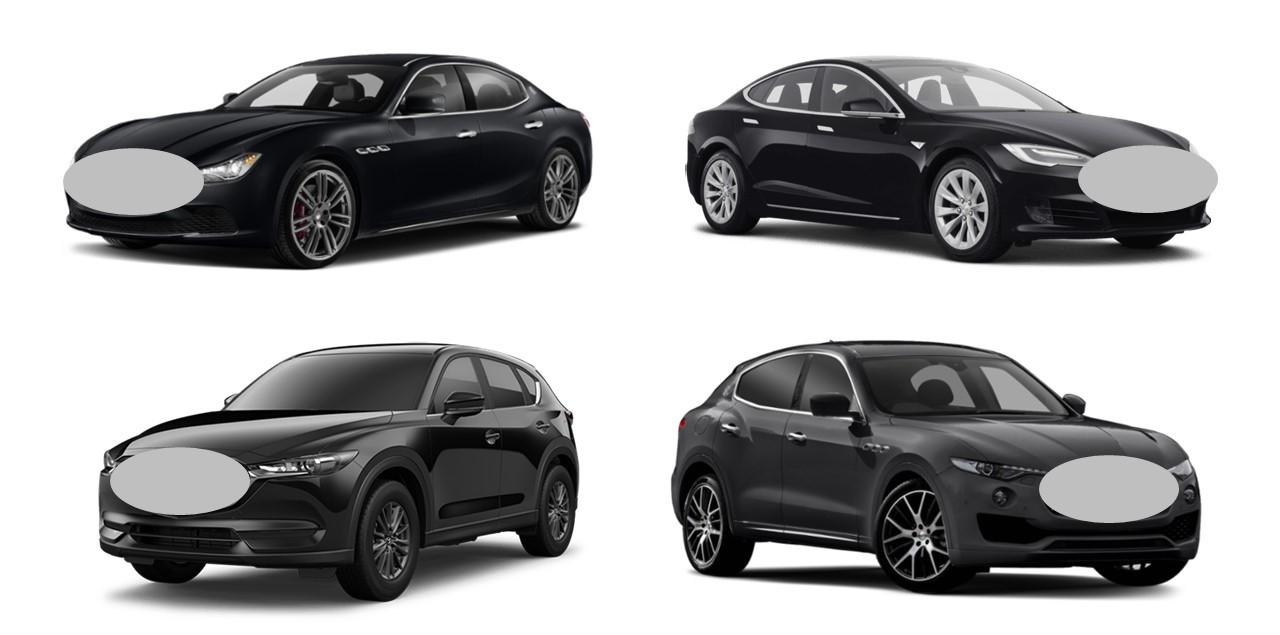 diferenciación coches negros