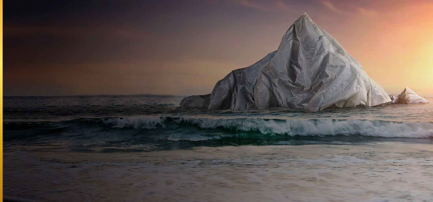 Iceberg bolsa plástico