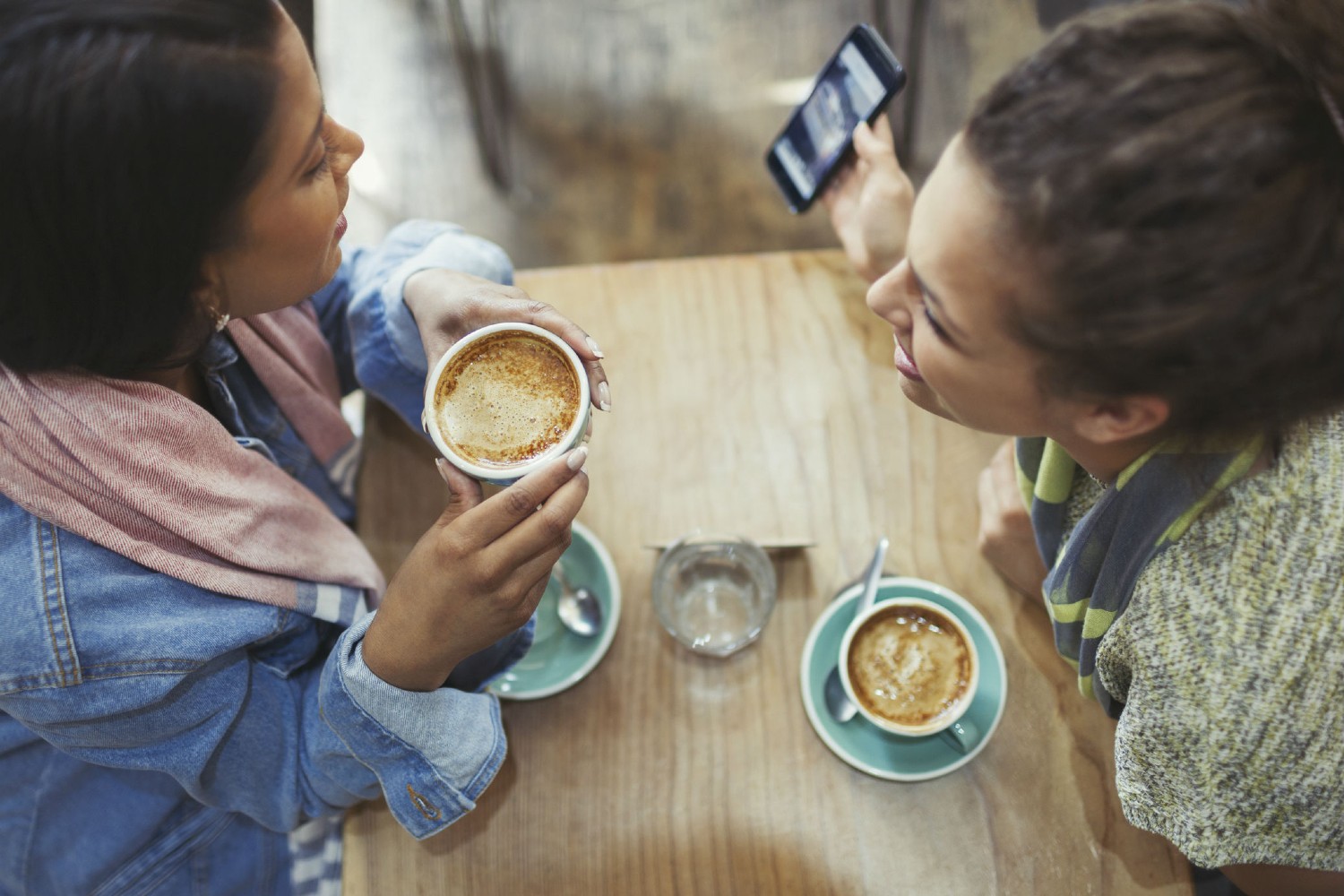 ladies talking over coffee