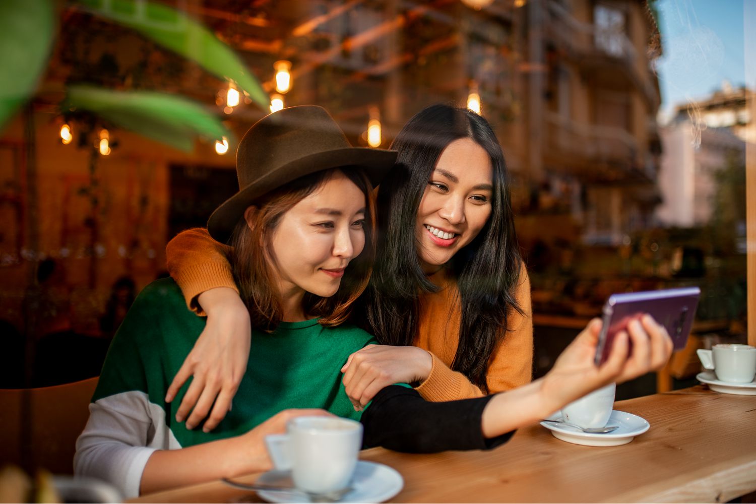 Young GenZ East Asian women