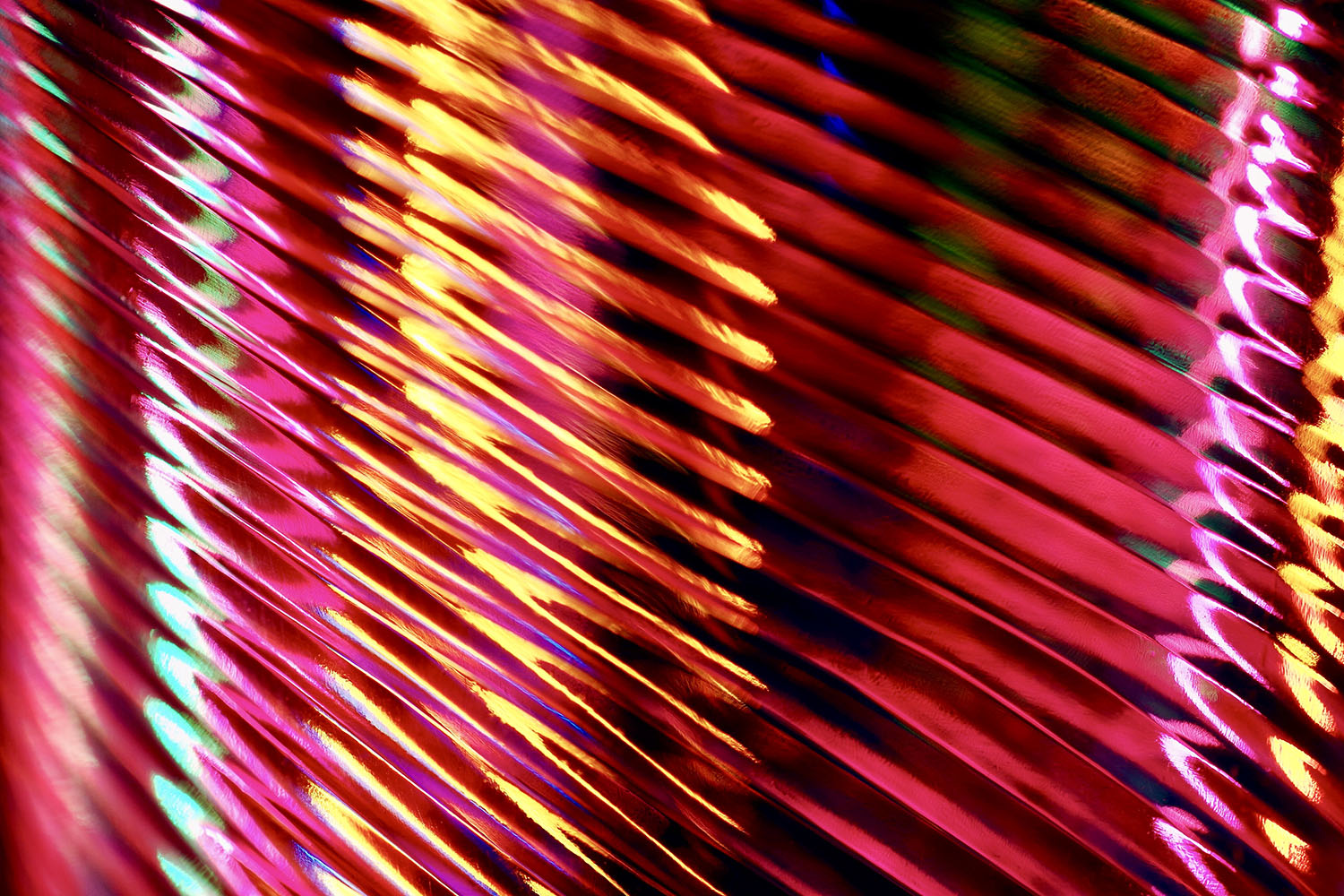 Colourful abstract downward spirals